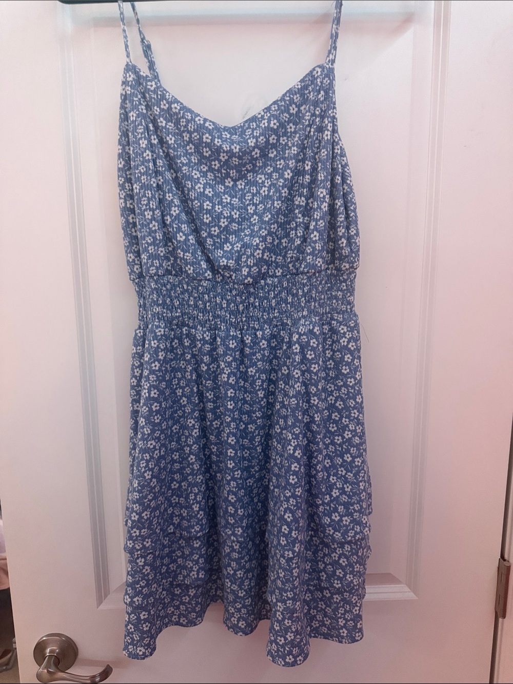 Emerald Sundae Blue Floral Mini Dress